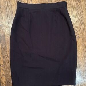 Vintage Escada Brown Quiet Luxury Knee-Length Pencil Skirt Size 36 Small